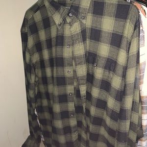 green long sleeve flannel